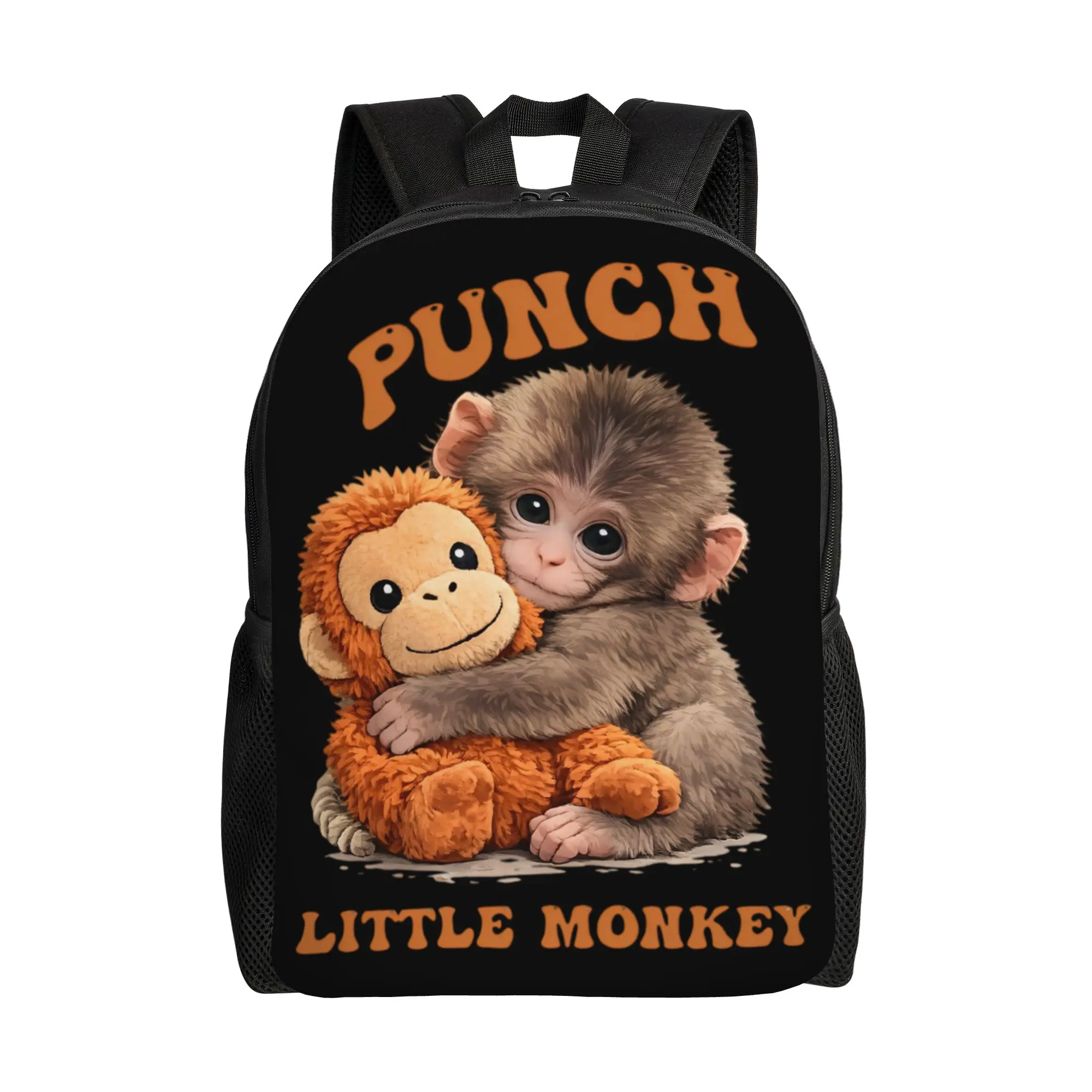 

Monkey Punch Baby Monkey Holding Toy Little Kid Backpack for Boys Girls Toddler Kawaii Kindergarten Backpacks School Bag