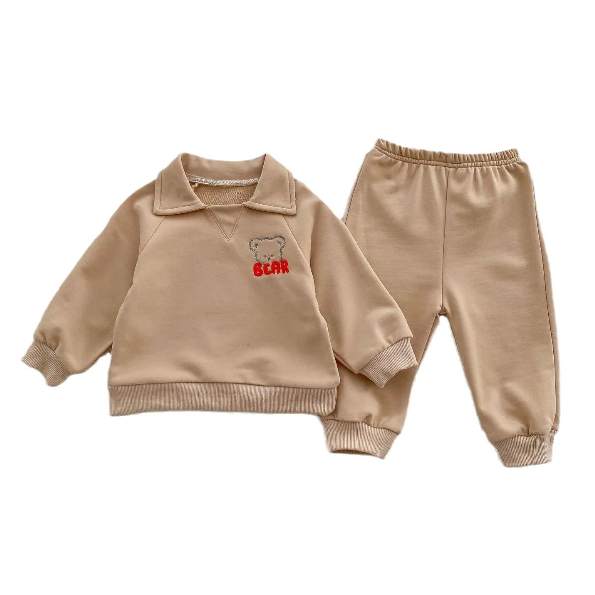 

0-3 Age Cartoon bear Baby Boy's girls Tracksuit Spring Loose Fashion Children Sweatshirt Toddler Costume Kids Sweatpants Set