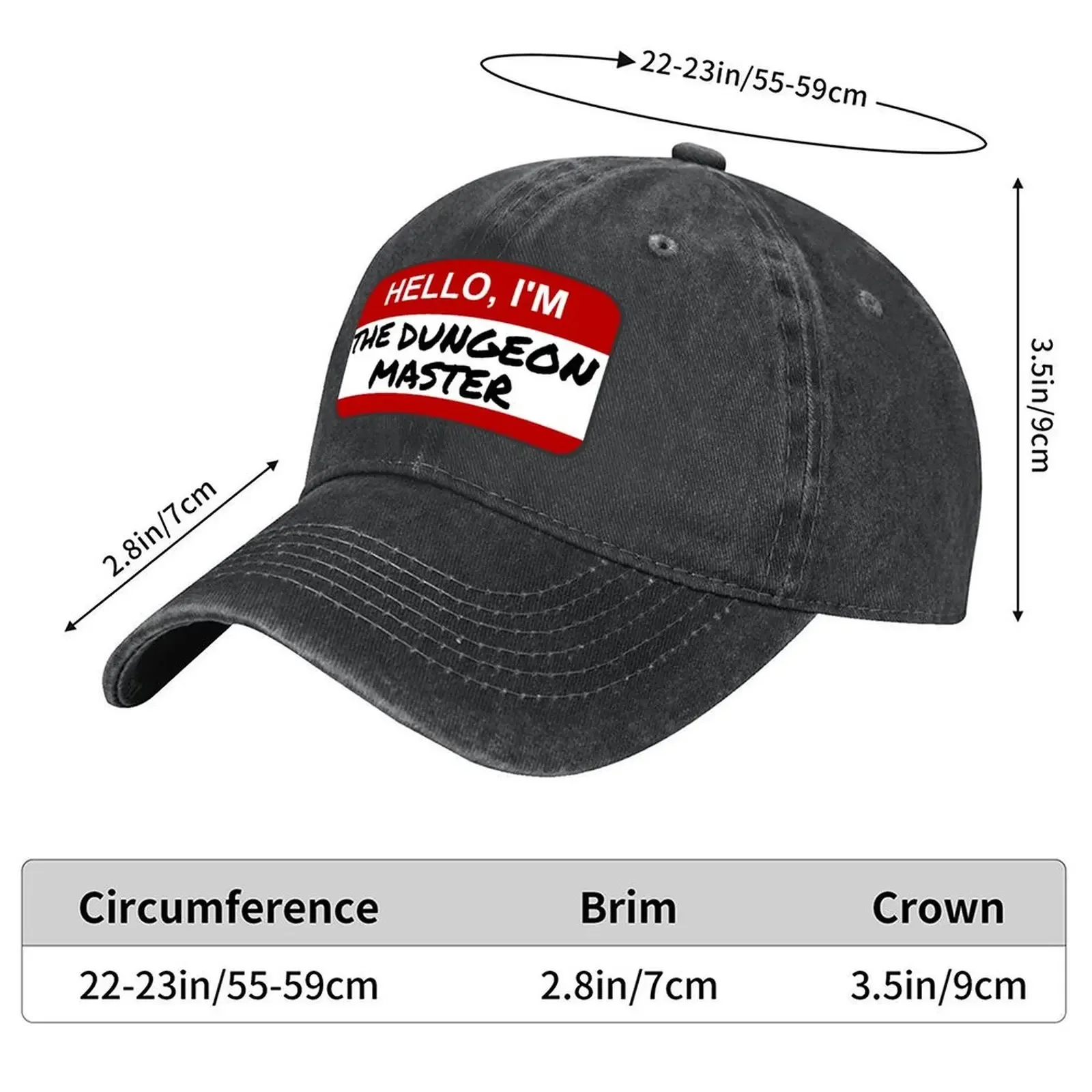 2026 HELLO, I'M: THE DUNGEON MASTER Baseball Cap winter hats for men Hip Hop derby hat western Hat Woman Men's