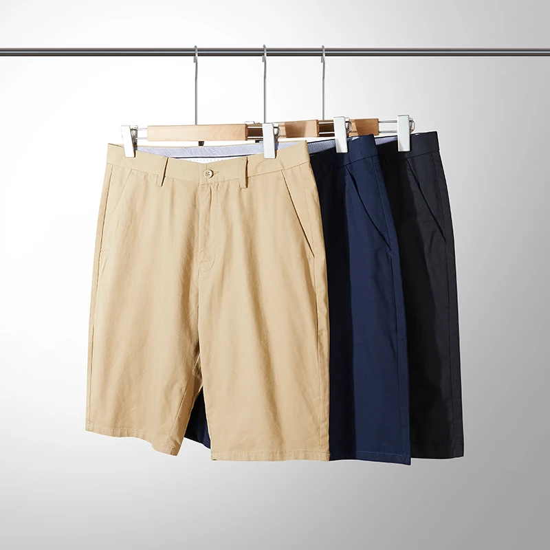 New Fashion Versatile Men'S Business 5-Point Pants For Summer Commuting Leisure Sports No Ironing Breathable Mid Waist Shorts