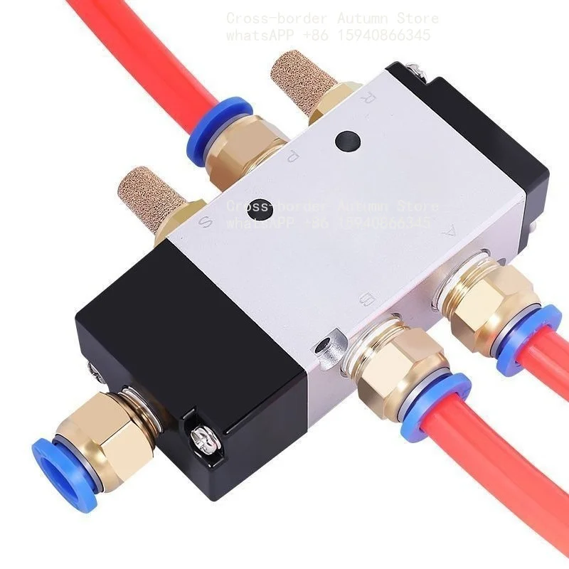5 Way Pneumatic Valve 2/3 Position Air Control Valve Pneumatic Cylinder Air Valve Industrial Air Control Fitting