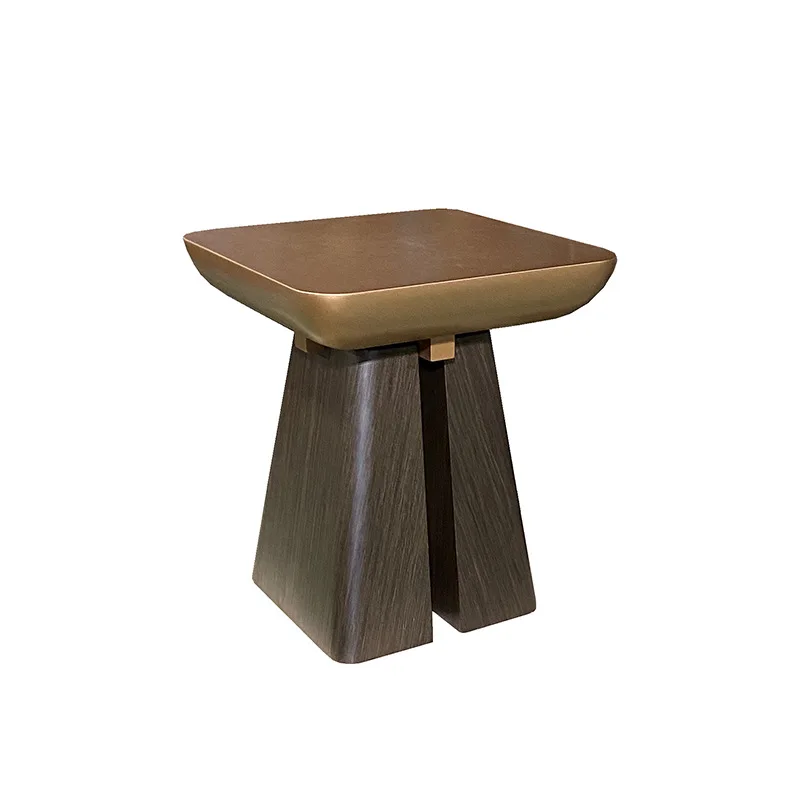 Italian walnut side table, hotel suite, home living room sofa small coffee table