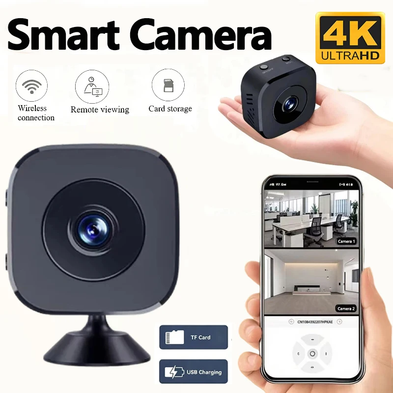 Hot Mini Security Camera Pro 4K FullHD WiFi Surveillance With 2Way Audio Motion Detection Infrared Night Vision Security Cam