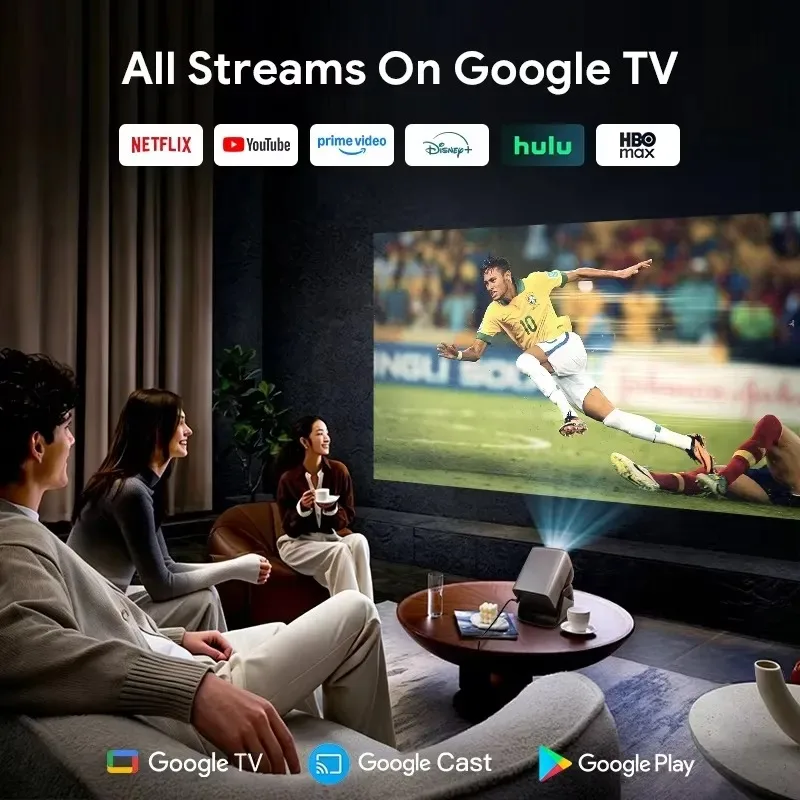 Hot Sale HOTACK X5AD Smart Google TV Mini Proyector LCD Portable Wifi Beamer for Smartphone Tablet Mobile Phone PC Projector