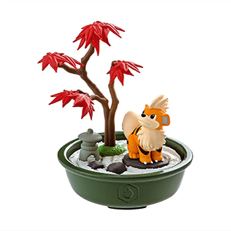 Pokemon Bonsai gra kolekcja pamiątek Pikachu Froslass Growlithe Chespin Fletchling Bonsly Lugia zabawki dla dzieci