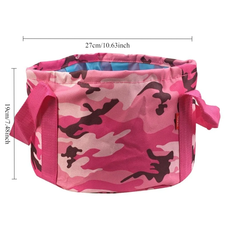 السفر طوي القدم تمرغ دلو حوض المياه المحمولة القدم تمرغ حقيبة حوض الوجه تلسكوبي