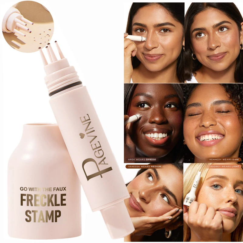 Face Freckles Stamp Pen Makeup Natural Freckle Dark Dot Spot Moles Pen Waterproof Concealer Contour Female Dupe Makeup Luxe Tool