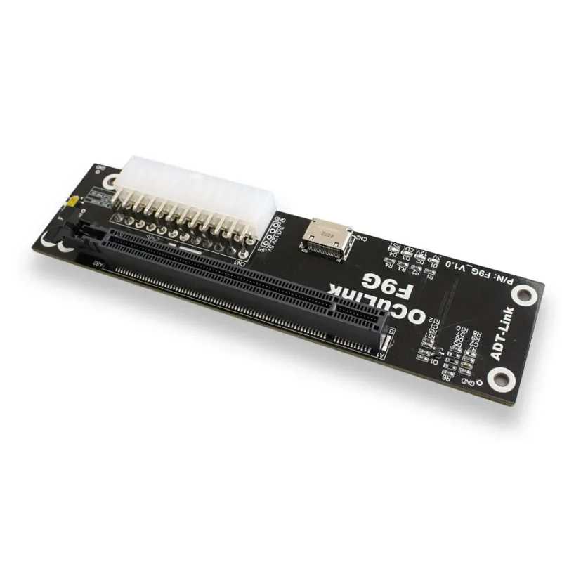 Imagem -06 - Estação de Ancoragem Gráfica Externa Suporte de Alimentação Atx Oculink para Pci Express X16 Pcie 4.0 64gbps Sff1812 Sff8611 Adt F9g