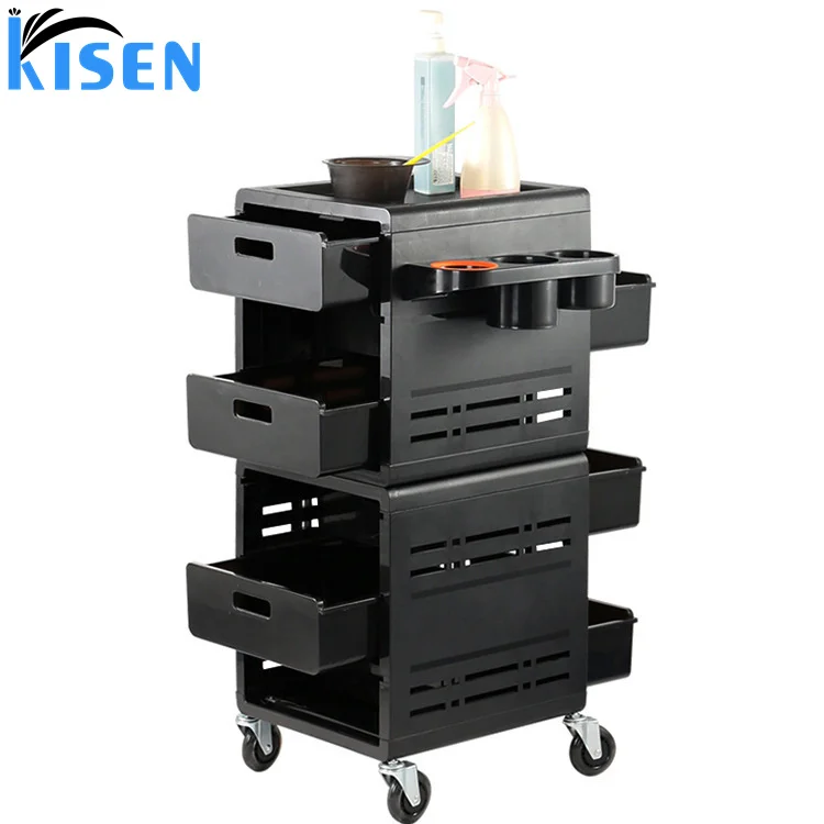 

Black Beauty Hair Hairdressing Salon Trolley Salon Storage Trolley