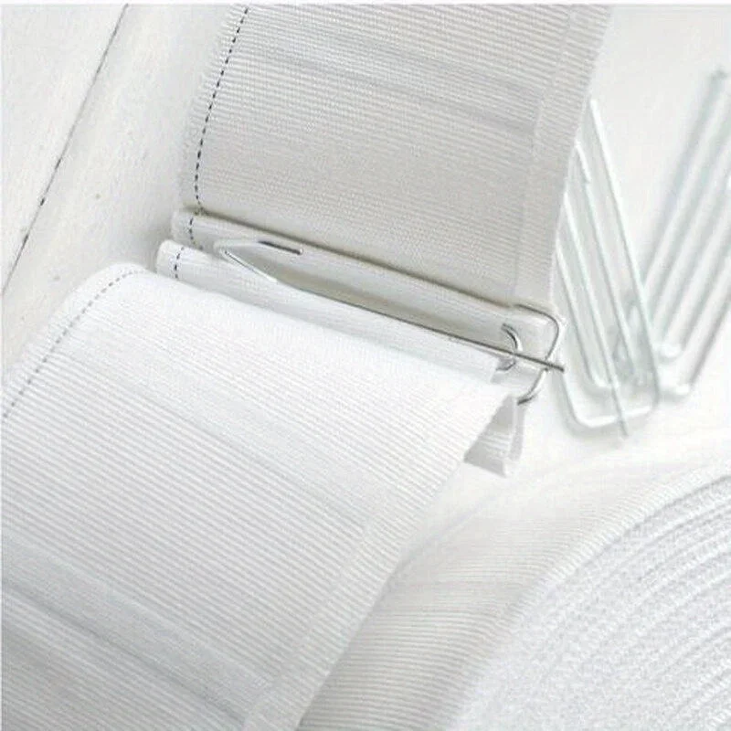 20Pcs High Quality Steel Curtain Hanging Hooks Ring Window White Hooks Home Decor Curtain Accessories