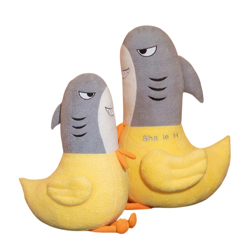 

New Funny Creative Shark Chicken Soft Plush Toy Interesting Smoothing Doll Sofa Decoration Girls Kids Birthday Christmas Present