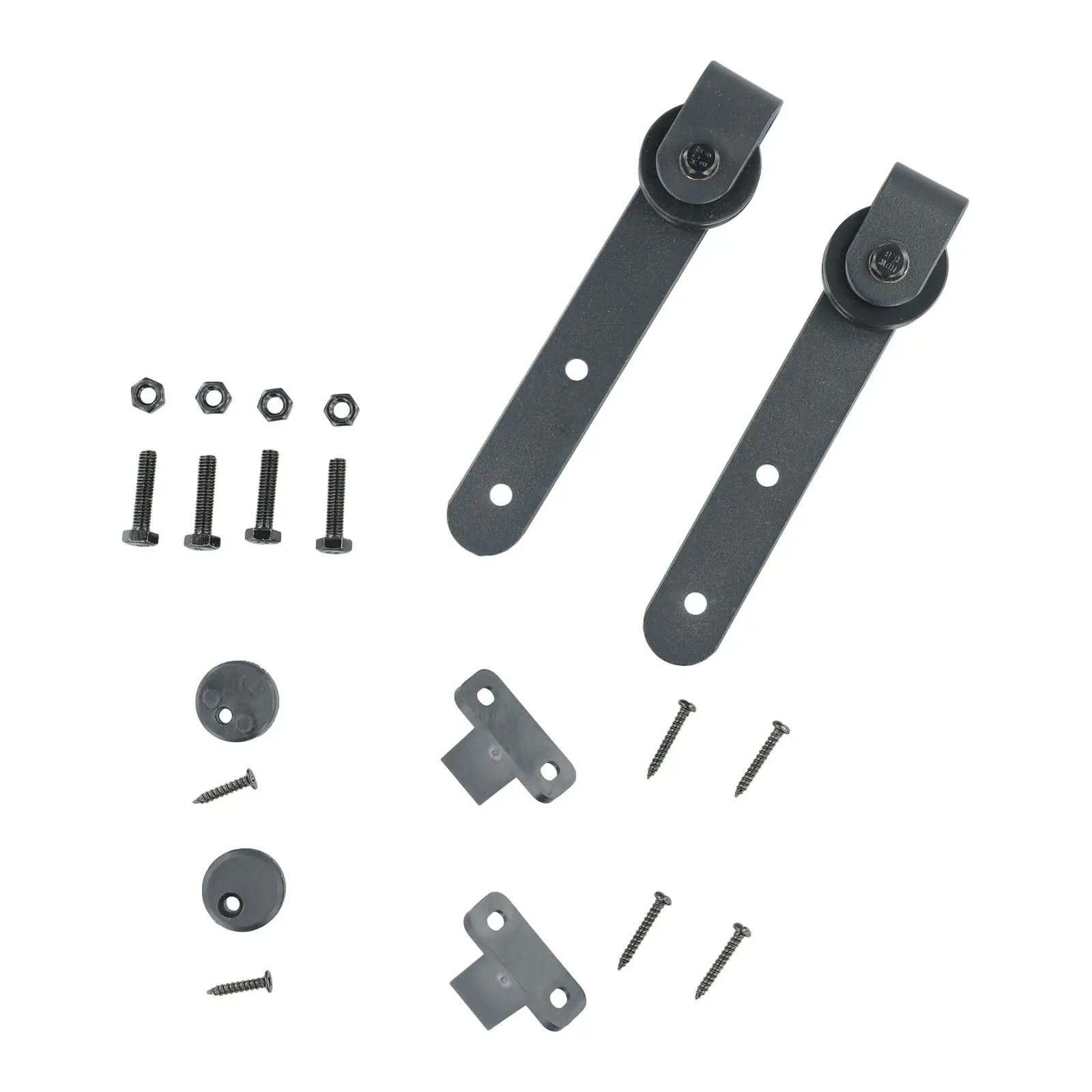 Brand New Supply Useful Suitable Door Hardware Kit Hanging Wheel Tool Accessories Easy To Use Hardware Sliding