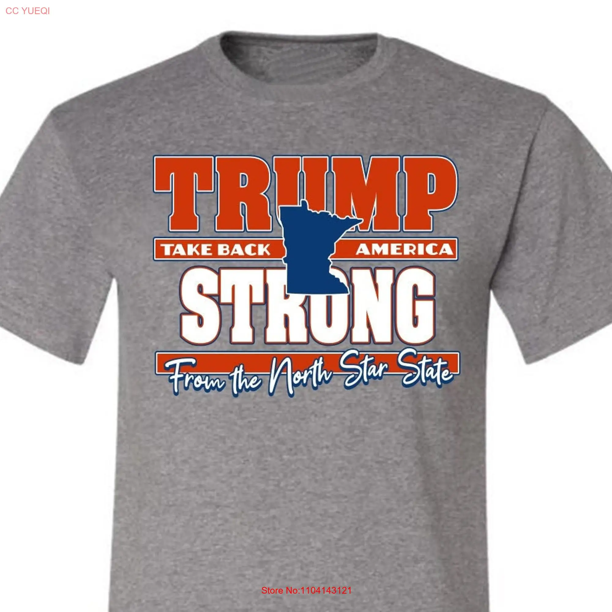 Trump Strong Take Back America Minnesota Pride 2024 Election Conservative T Shirt Republican s Political Men's