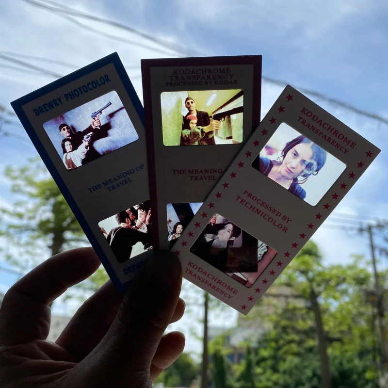 Customized. Vintage Film Bookmark Translucent Mingxin Photo Reversed Picture Couple Projection Truck Customized Ma