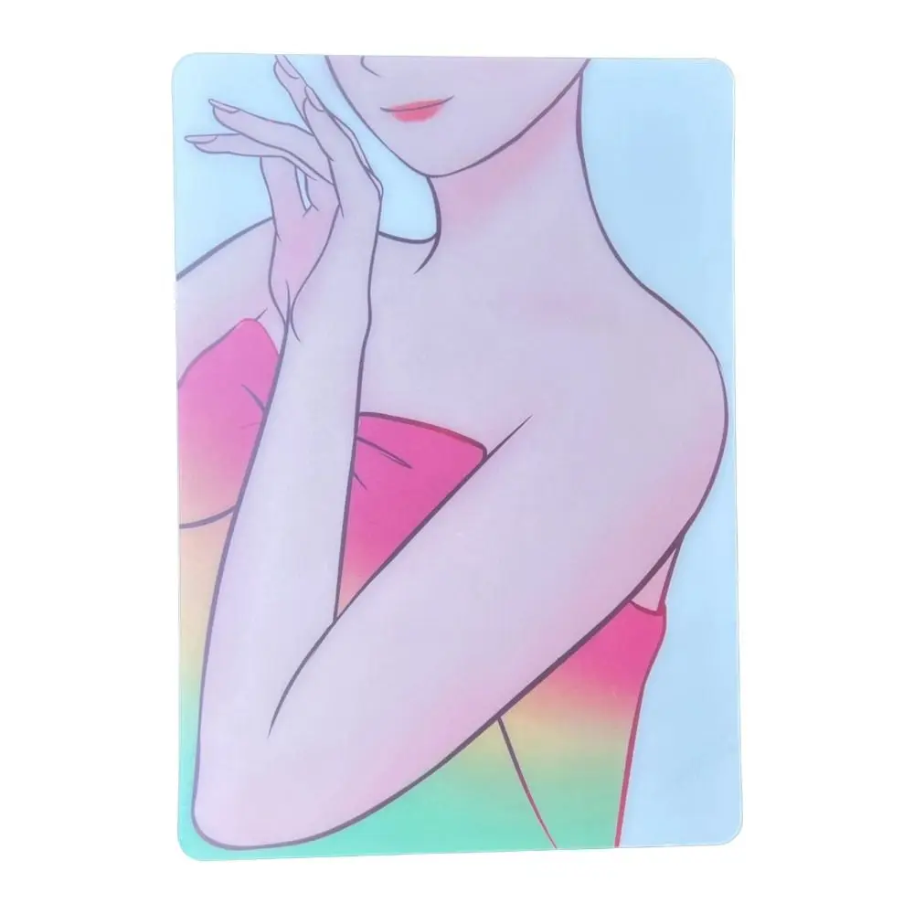 แผ่นฝึกแต่งหน้าแบบใช้ซ้ำได้สำหรับผู้เริ่มต้น ระดับมือใหม่  แผ่นฝึกวาดบนใบหน้า  วัสดุพลาสติกสำหรับฝึกเพ้นท์ร่างกาย