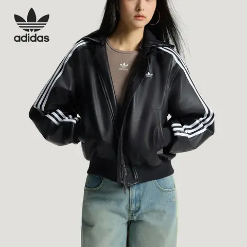 Adidas Clover Women's Daily Hooded Warm and Durable Casual Cotton Wear KU6857