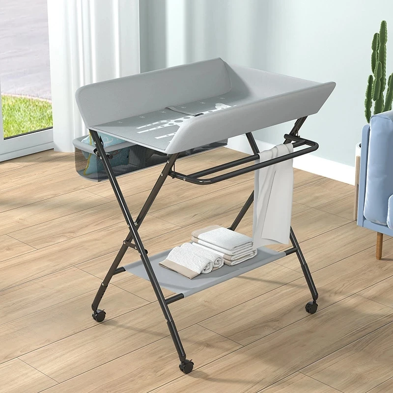 LazyChild, cuna para bebé, mesa para cambiar pañales, mesa elevable para el cuidado del bebé, multifunción, mesa para el cuidado del bebé recién