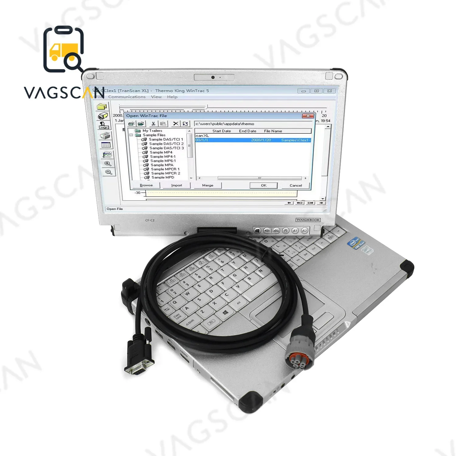 For Wintrac 5.7 Thermo King diagnostic tool Thermo-King Diag Software Truck Diagnostic Service Tool  CF C2 Laptop