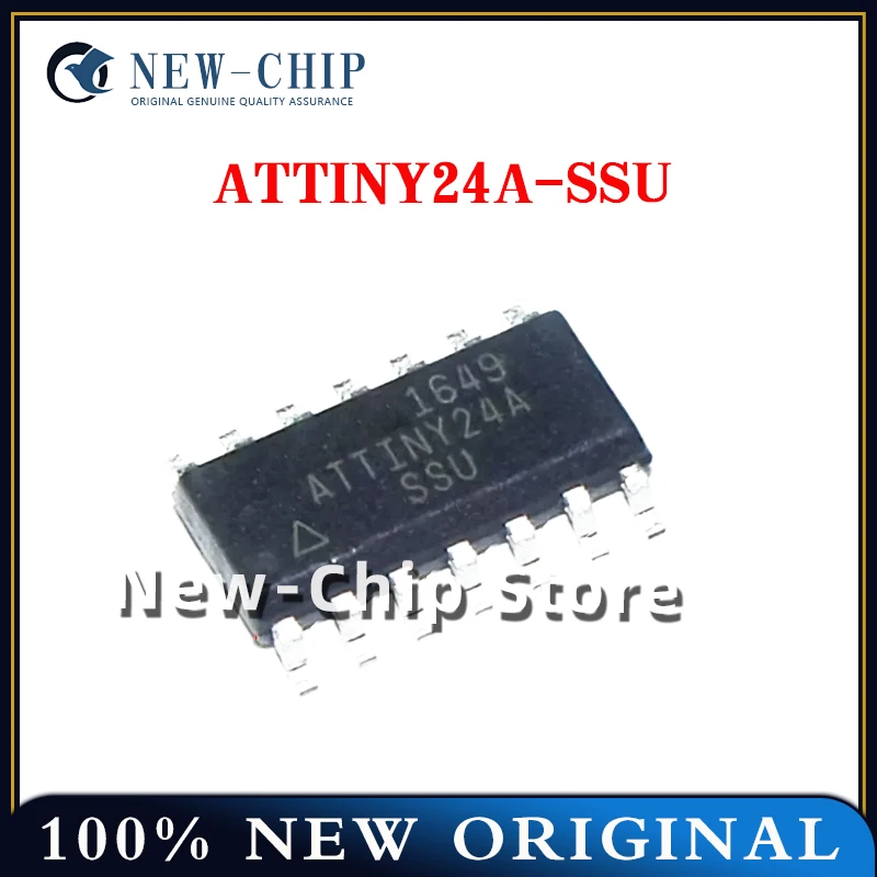 5PCS-100PCS/LOT  ATTINY24A-SSU  SOP14  8-bit microcontroller chip IC New Original  ATTINY24A