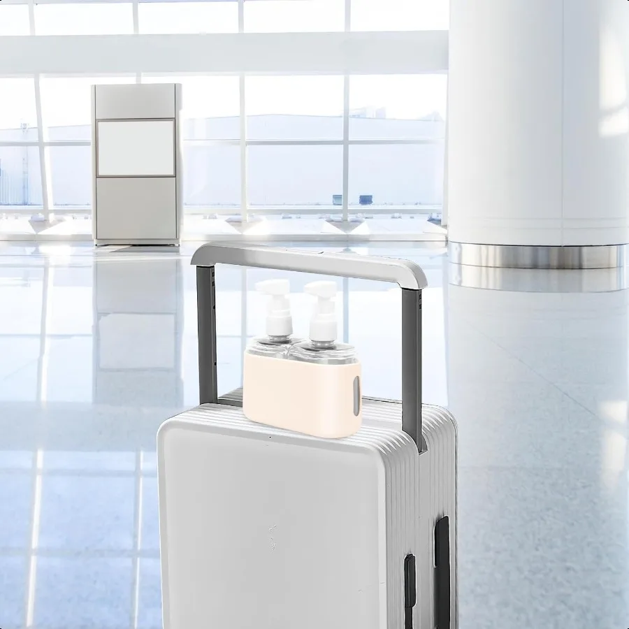 زجاجات السفر المقاومة للتسرب والقابلة لإعادة الملء ومعتمدة من إدارة الملاحظات بحجم السفر 2 في 1 حاويات زجاجات سائلة مع ملصقات ومضحكة