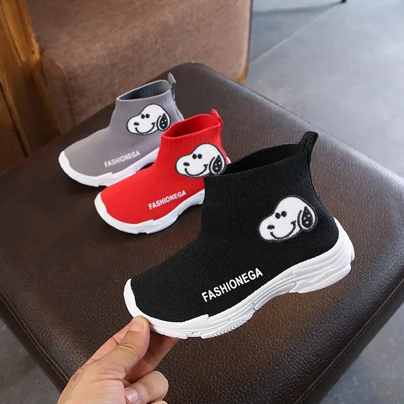 

Snoopy Children's socks shoes spring and autumn casual shoes boys sports shoes girls knitted