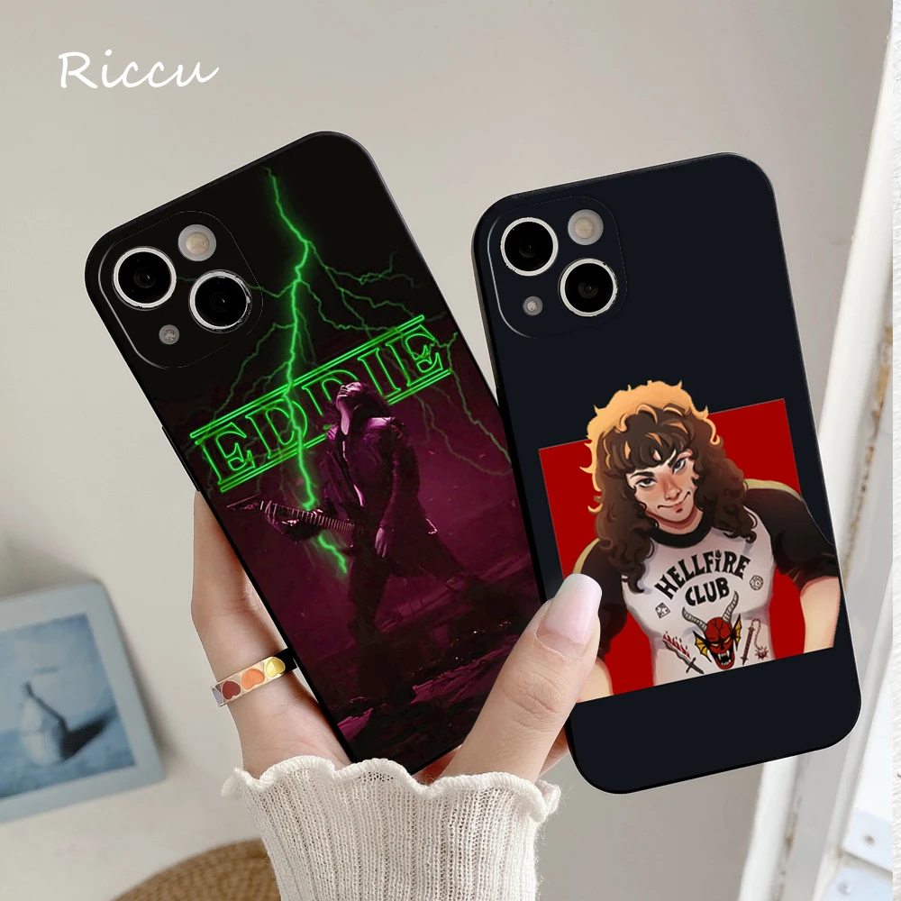 FOR IPhone 14 Hot Eddie Munson Phone Case FOR IPhone 13 11 12 Pro 8 7 Plus X 14 Pro MAX SE XR XS 13 MINI Soft Covers