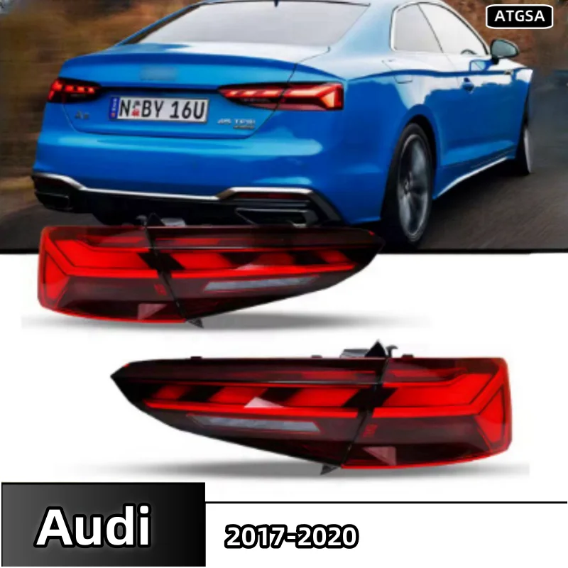 For Audi A5 taillights 2017-2020 modified 21 dynamic LED steering brake DRL rear taillights assembly automotive accessory lights