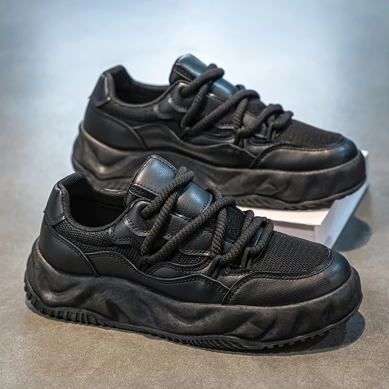 

Designer Men Shoes Comfortable Men's Thick Platform Sneakers Casual Sports Shoes 2024New Chunky Sneaker Designer Style Men Shoes