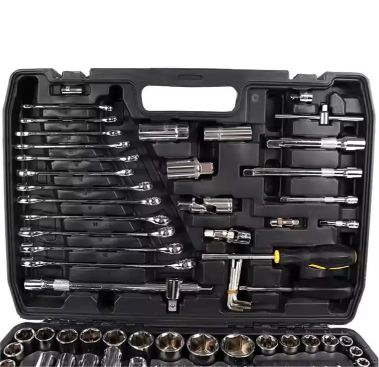 216 PCS Automotive Monteur Thuis Sockets Total Tools Auto Reparatie 1/2 Inch Momentsleutel 216-delige Combinatieset