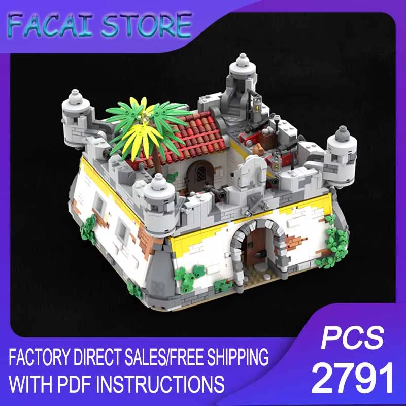 

Пиратская крепость MOC: Модульный конструктор, классическое издание – Технологичные блоки для сборки, рождественский подарок, игрушка для самостоятельной сборки