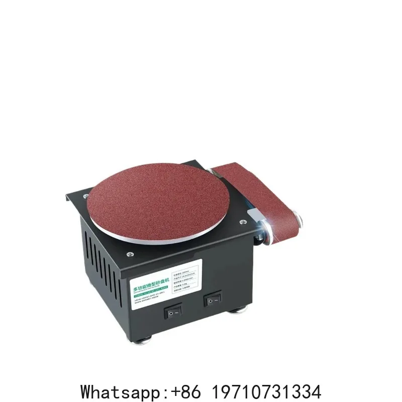 Mini Bench Disc Sander Sandpaper Sticky Disc Table Grinder DIY High Speed Sanding  Machine Knife Sharpener Polishing