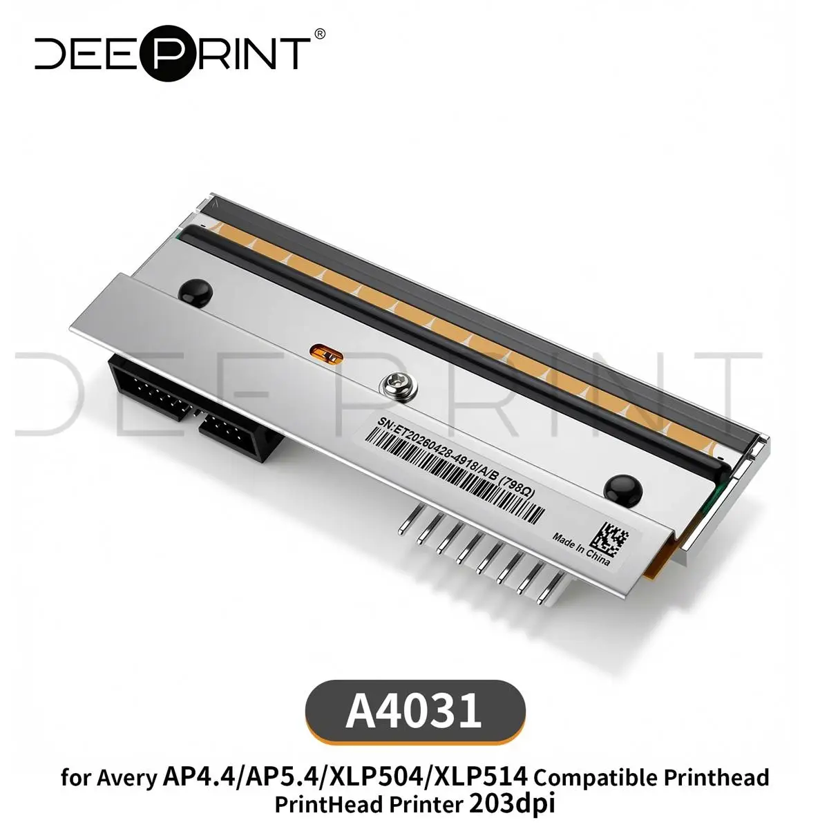 A4031 203DPI Thermal Printhead for Avery AP4.4/AP5.4/XLP504/XLP514 Barcode Label Printers Print Head | 3-Month Warranty
