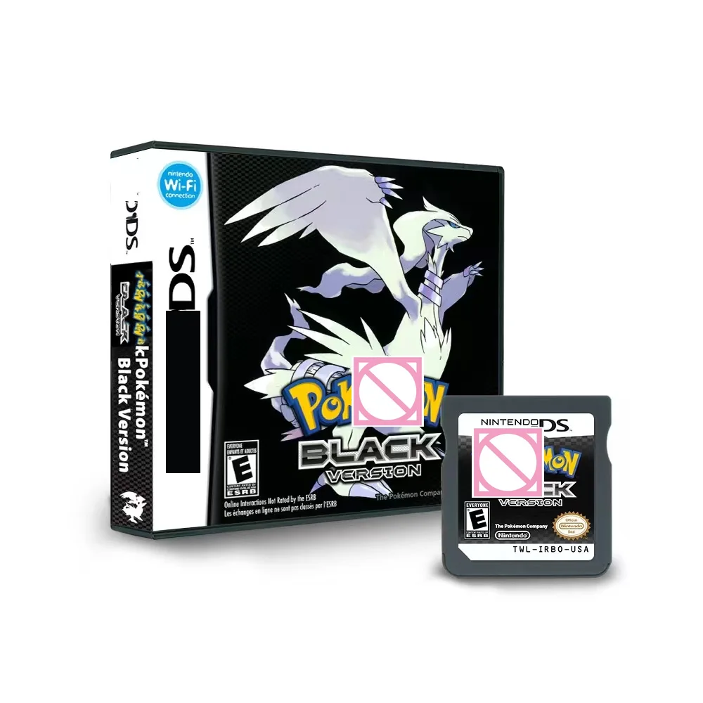 

Игровая карта для Nintendo NDSGame DS для серии Pokemon, упаковка черного цвета, запечатанная коллекция игровых карт с воспоминаниями детства.