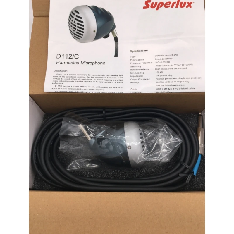 ميكروفون هارمونيكا سوبيرلوكس بلوز ، بلوز 10 فتحات بمقبض مستوى ، جودة عالية ، ميكروفون مخصص ، d112