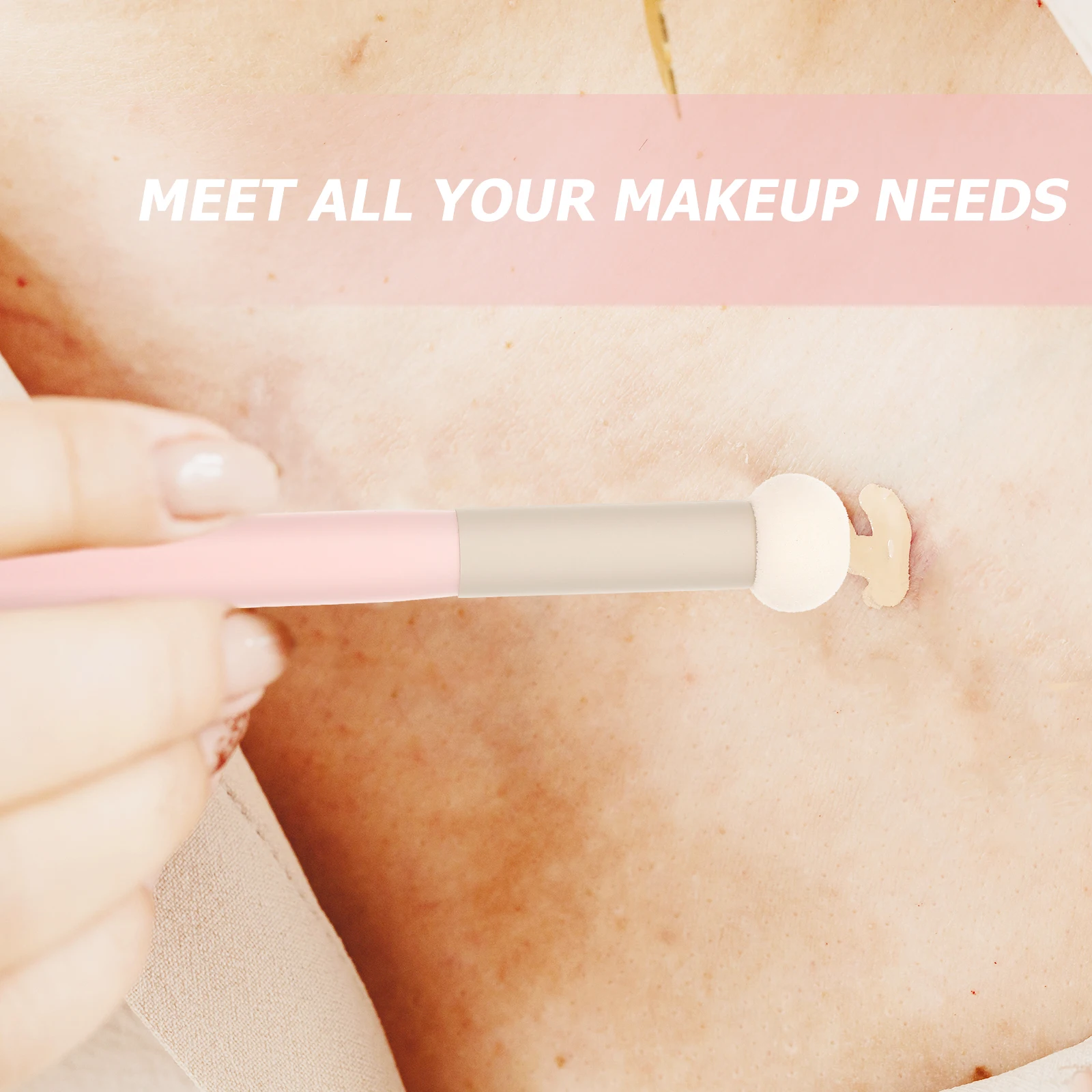 3pcs Concealer Brush 100% Latex Sponge Tools Dry Wet Dual-use under Eye Foundation White Sponges Makeup Brushes