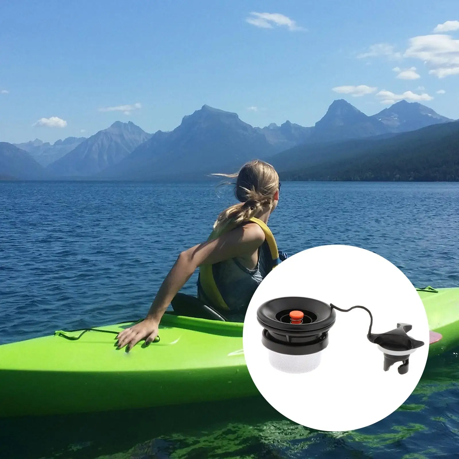 Tappo per valvola per barca gonfiabile Sostituzione in plastica durevole per giochi d'acqua con zattera per attrezzature per kayak
