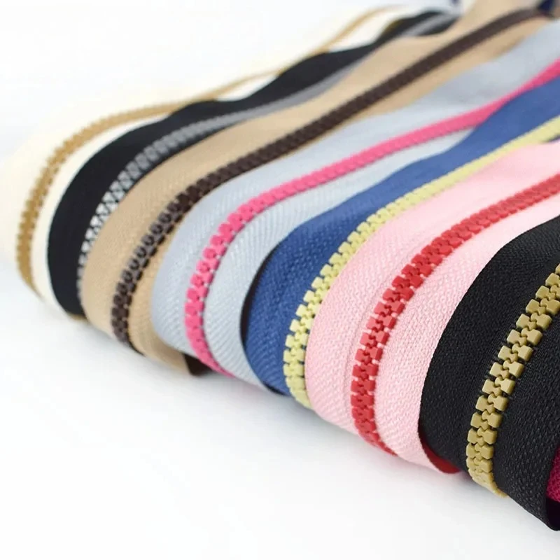 

1-10Yards 5# Resin Zipper Tape for Backpack Jacket Down Coat Replacement Zippers Garment Zips Repair Kit DIY Bags Accessories
