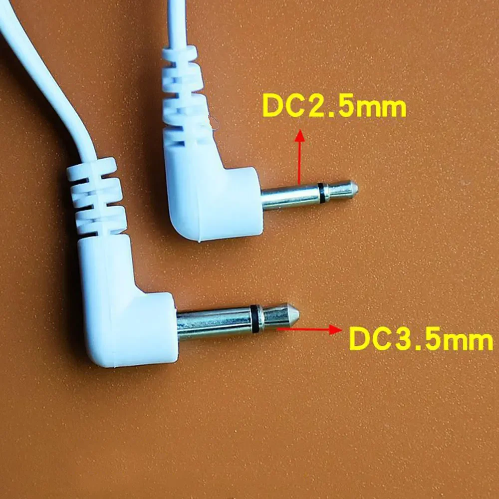 2/4Buttons New Electrotherapy Electrode Lead Electric Shock Wires Cable for Tens Massager Connection Cable Massage & Relaxation