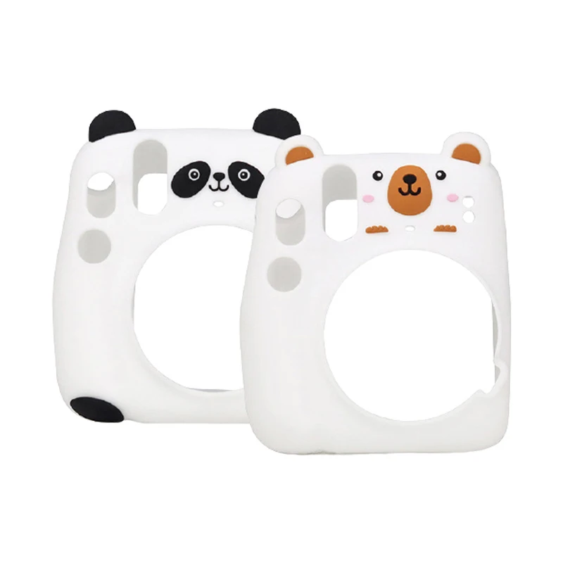 

Soft Silicon Cartoon Panda Bear Case Body Cover Protector for Fujifilm instax mini 11 Instant Film Camera Protective Video Bag