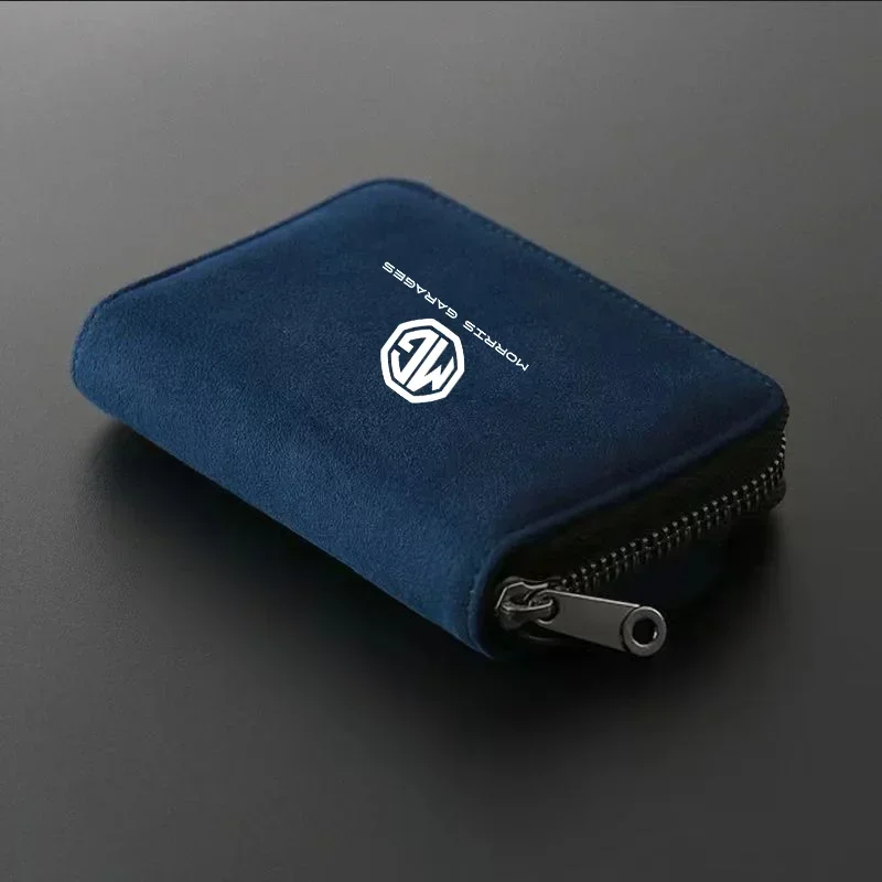 Car Suede Leather Portable storage box driver's license ID d storage bag For MG Morris Garage TF ZR ZS GS GT HS MG3 MG5 MG6 MG7