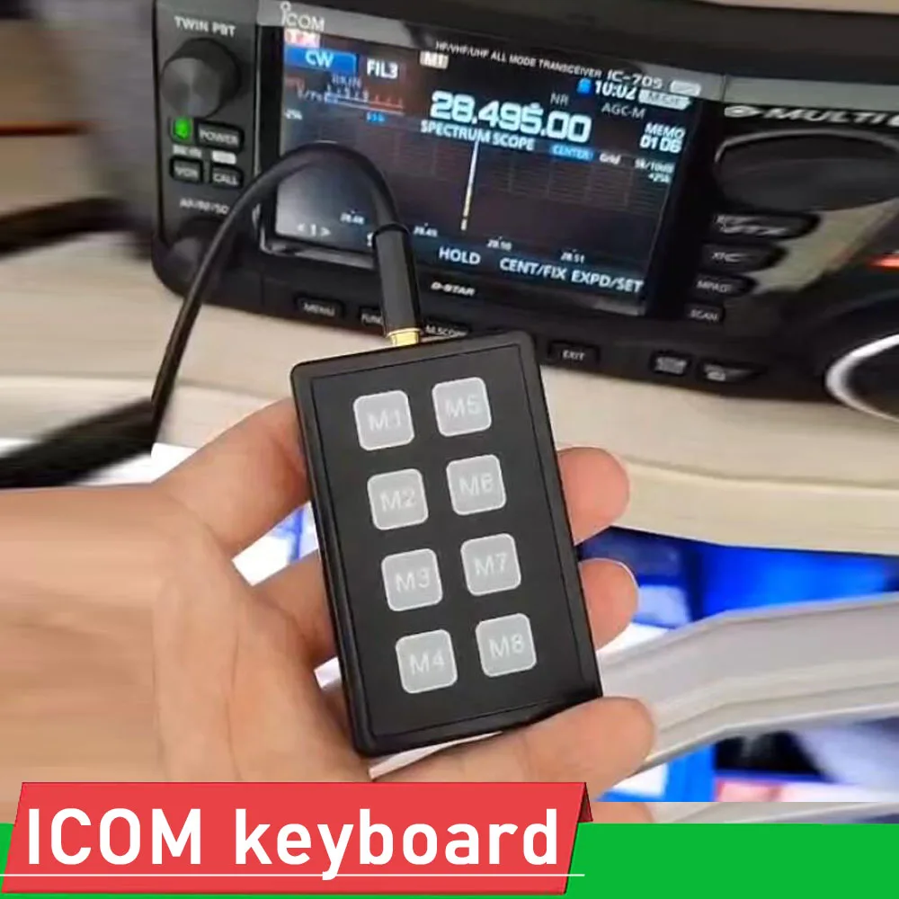 icom radio teclado de controle atalho para ic705 ic 7300 ic 7100 ic 7410 ic705 7000 ssb cw rtty controlador 01