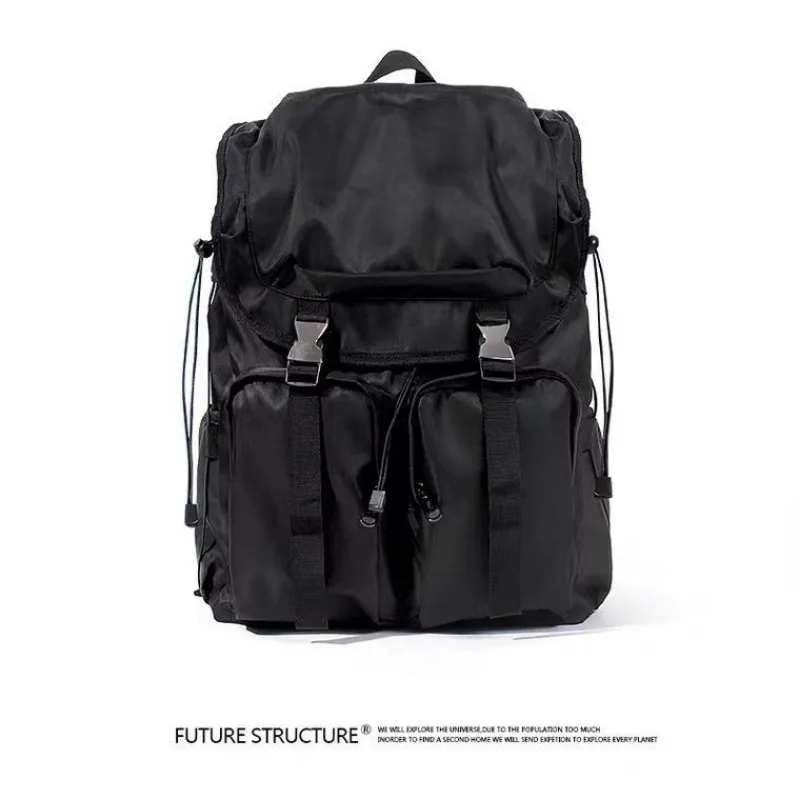 Backpack Nylon Unisex Solid Softback Casual Fashion Backpack High-Capacity School Bag Travel Backpack Designer