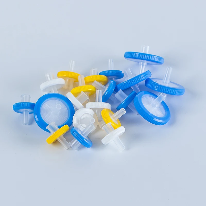 100pcs Lab 13mm 25mm 33mm 0.22/0.45/0.8um Disposable Organic Syringe Millipore Filtration Nylon Membrane Needle Filter