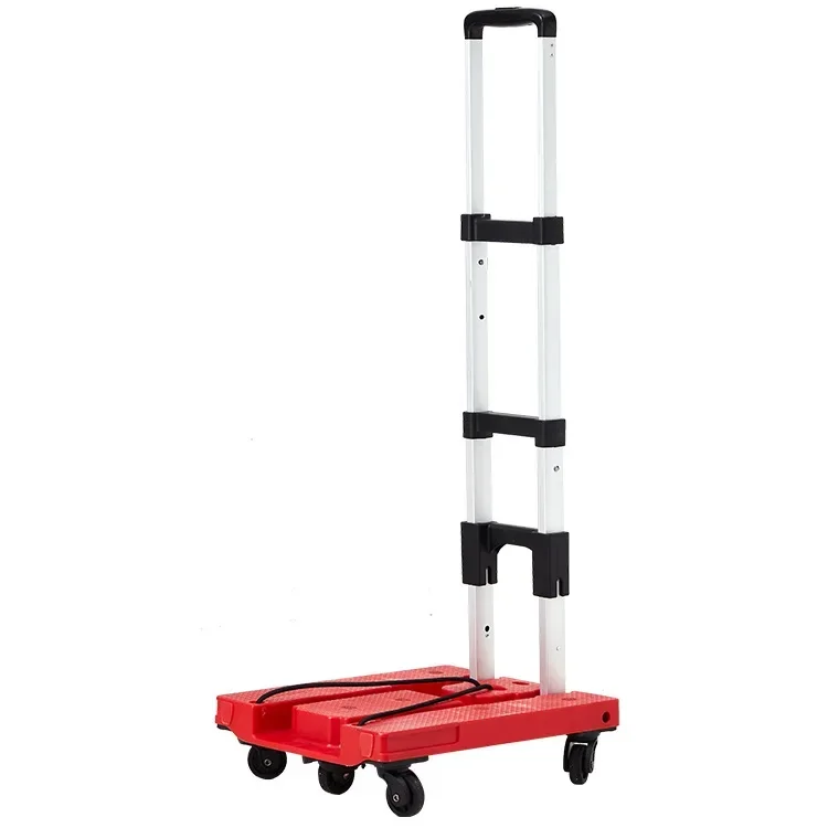Push folding cart plastic plate