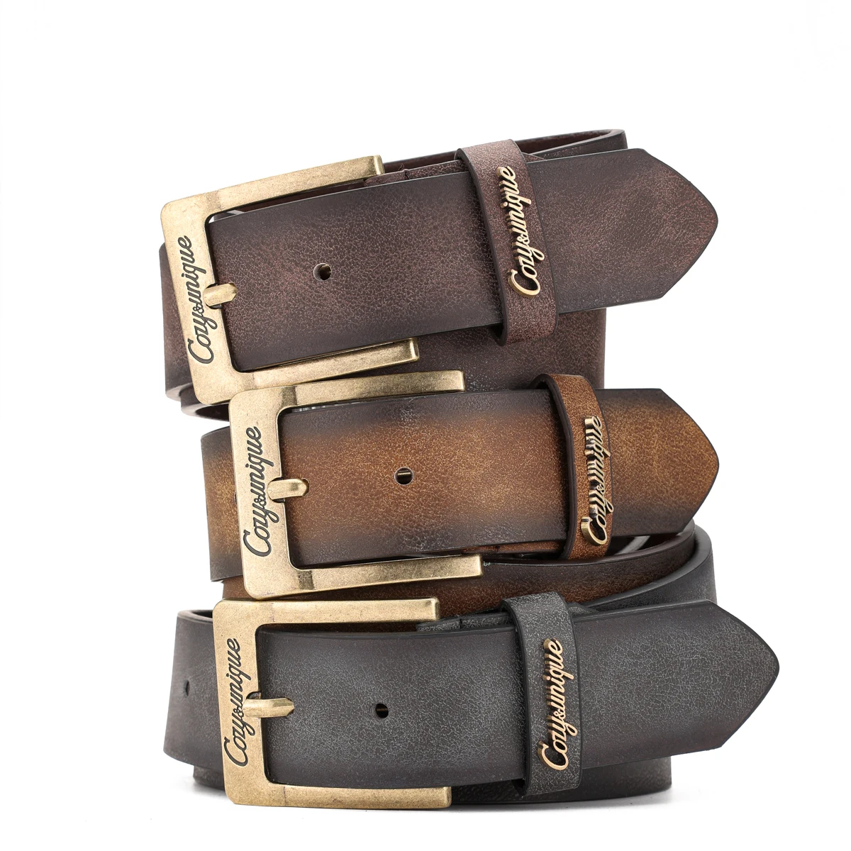 A PU Belt Suitable for Both Men and Women, Combining the Style of Western Denim and Retro, Is Perfect for Daily Casual Outings