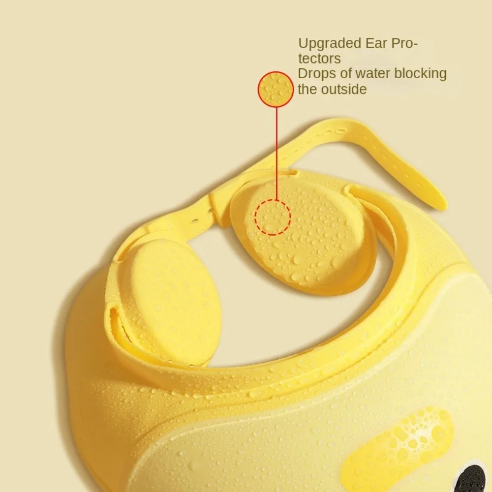 المحمولة لطيف الكرتون الطفل قبعة الاستحمام الشامبو قطعة أثرية لينة غطاء رأس الحمام قابل للتعديل الشعر درع الطفل قبعة الاطفال