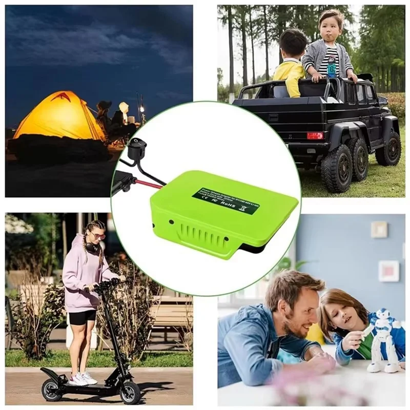 【Off-Shelf】For Ryobi 40V Lithium Batterypower Battery Power Wheel Adapter With Fuse& Switch 14 AWG Wire Converter For DIY Rc Car