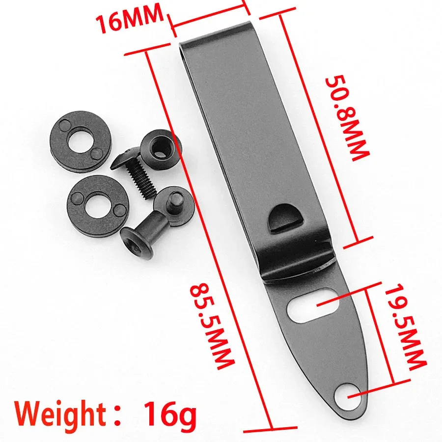 Akcesoria myśliwskie taktyczna ze stali nierdzewnej IWB pas z kaburą klips-uniwersalna osłona/kabura-IWB-2-hole Kydex Clip