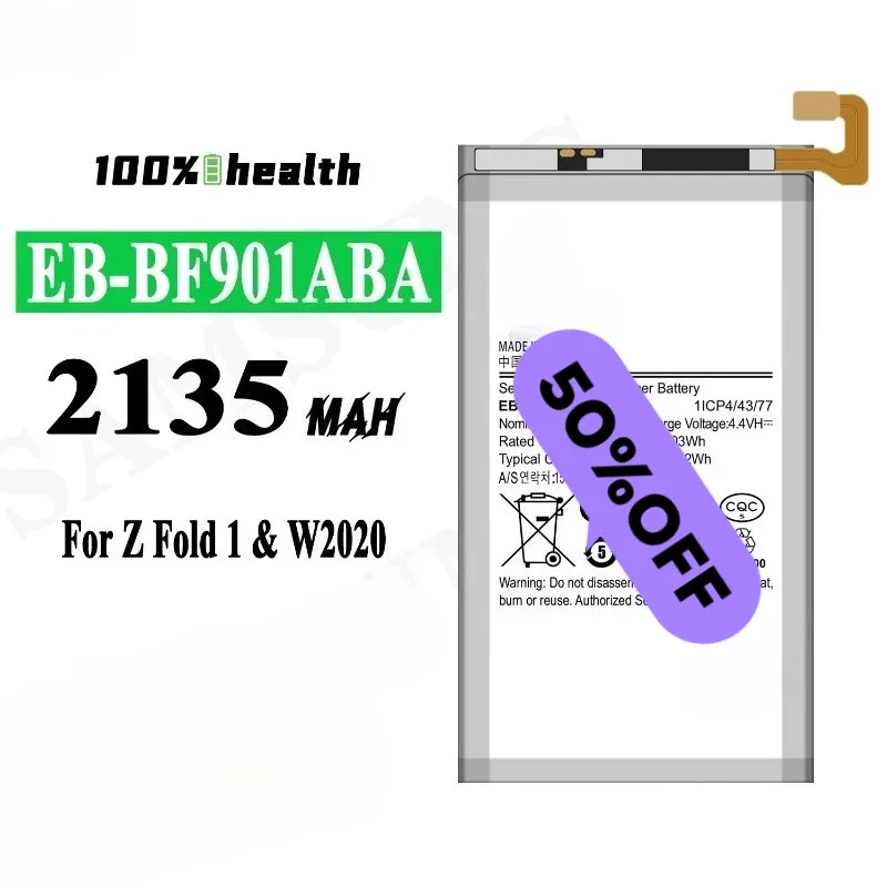 EB-BF901ABA/BF907 for Samsung Z Fold 1/W2020 Phone Battery High Quality High Capacity Replacement Bateria Grade A Cell with Tool