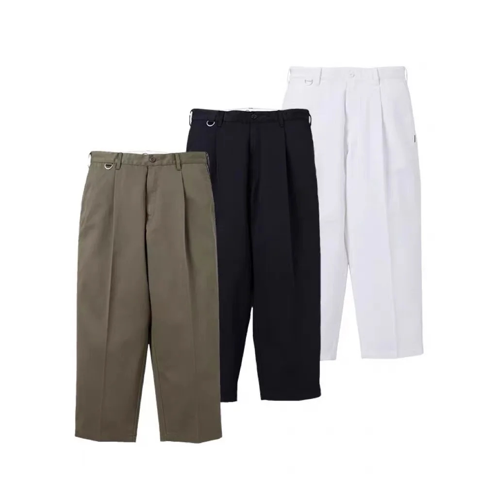 

Casual Loose Workwear Straight Leg Pants TU Collaboration Sle NBHD24FW Youth Cotton Commuter Faion Basic Colors